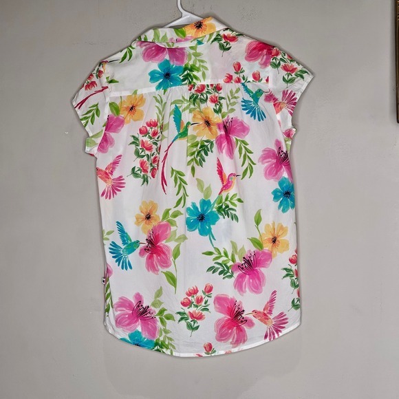 The Cats Pajamas Floral Hummingbird Set Women's Size S Sleepwear - Picture 5 of 15